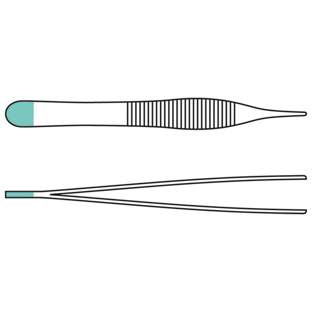 Anatomische Pinzette nach Adson, gerade, 12 cm