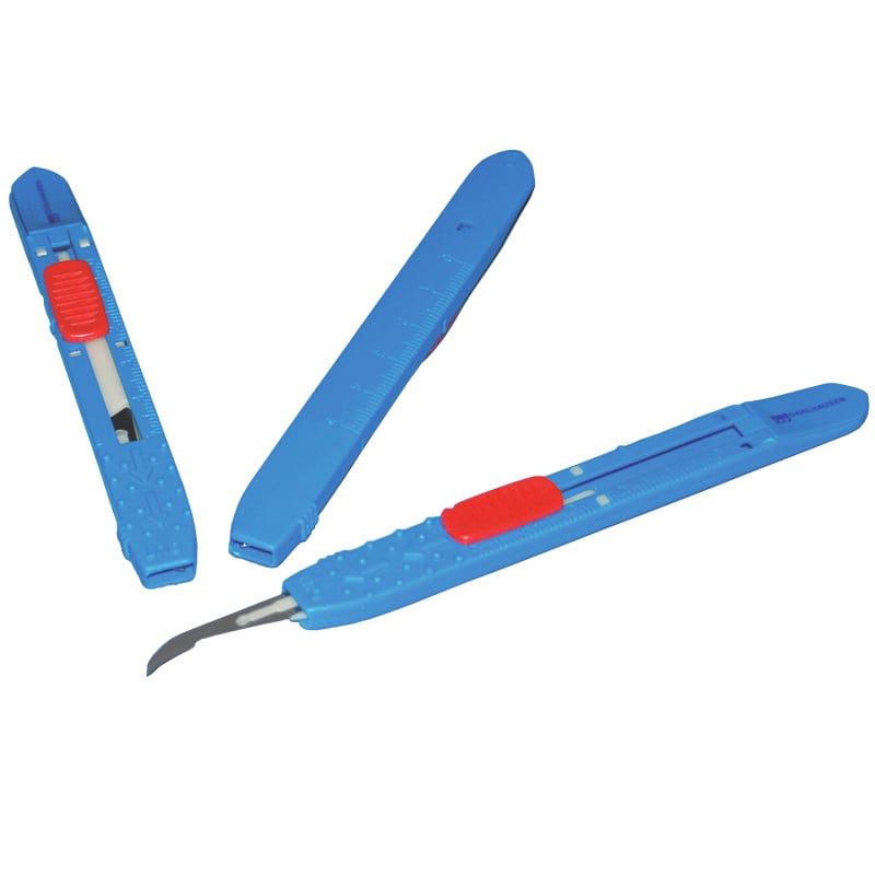 Fadentrennmesser mit Sicherheitsgriff