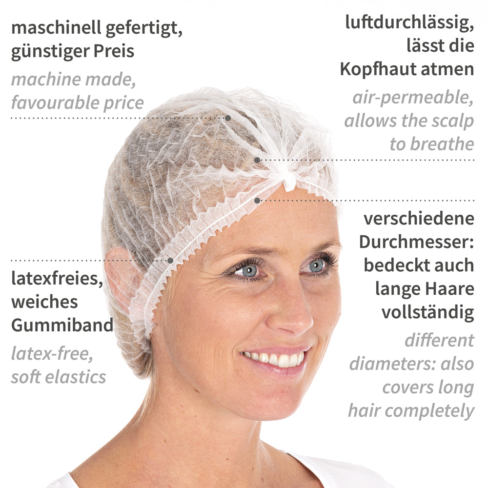 Klipphauben Light | PP - weiß