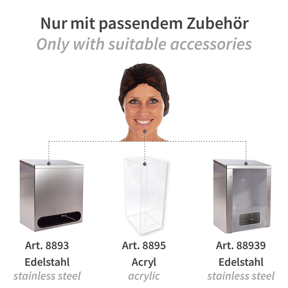 Klipphauben Light | PP - schwarz