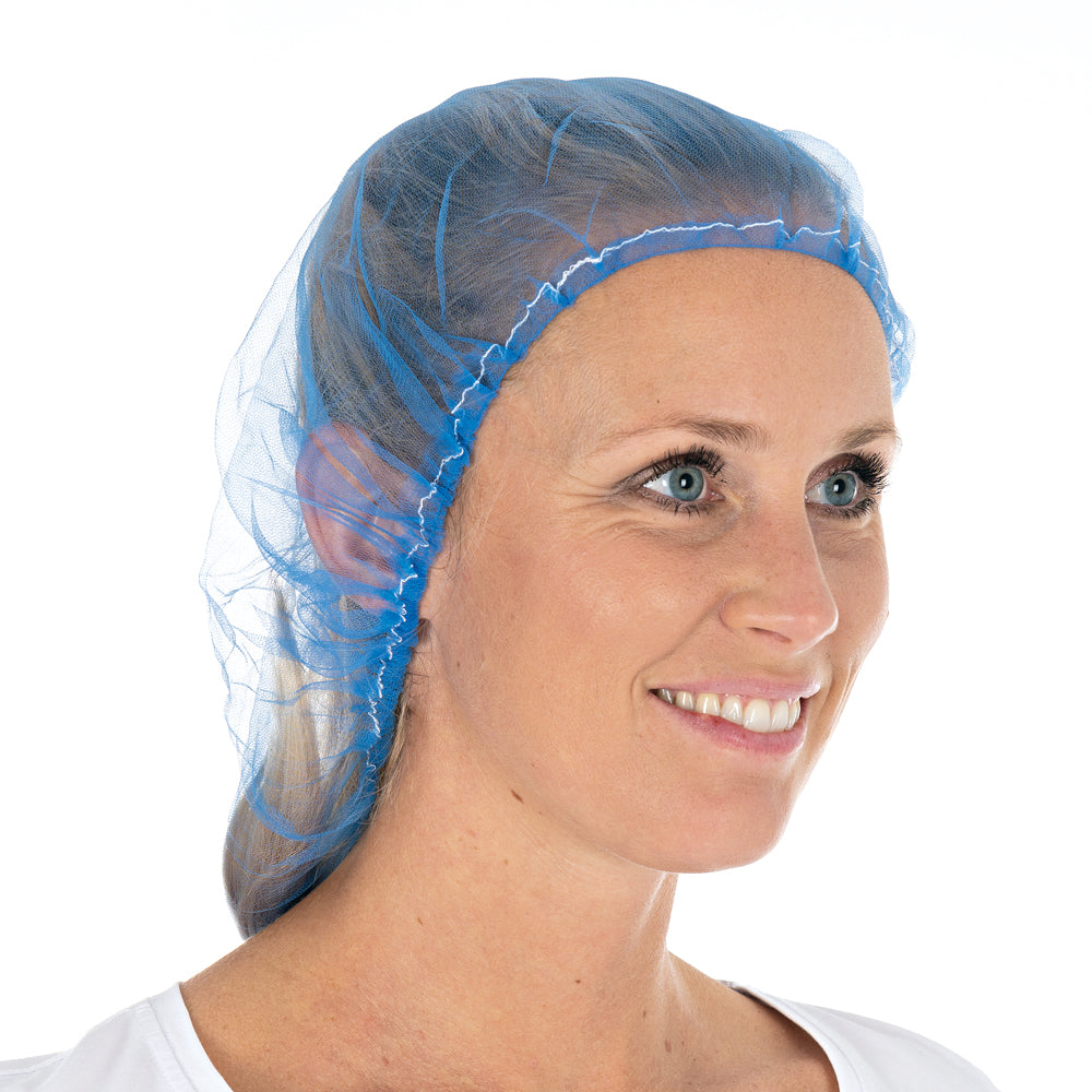 Baretthauben Micromesh Soft | Nylon - blau