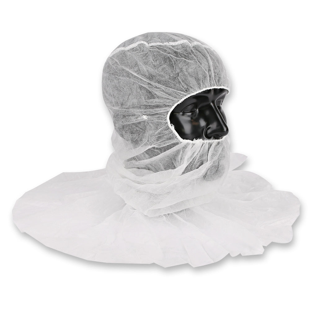 Astrohauben mit Cape | PP - weiß