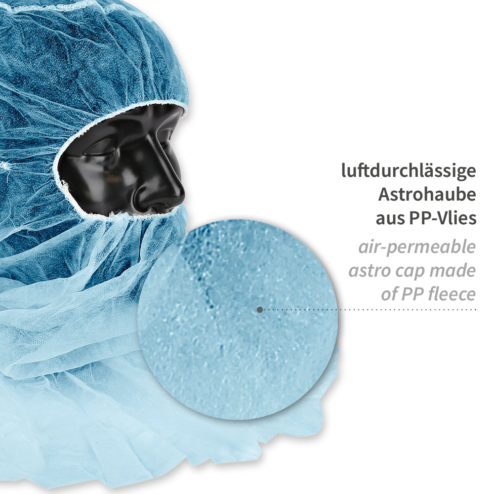 Astrohauben mit Cape | PP - blau