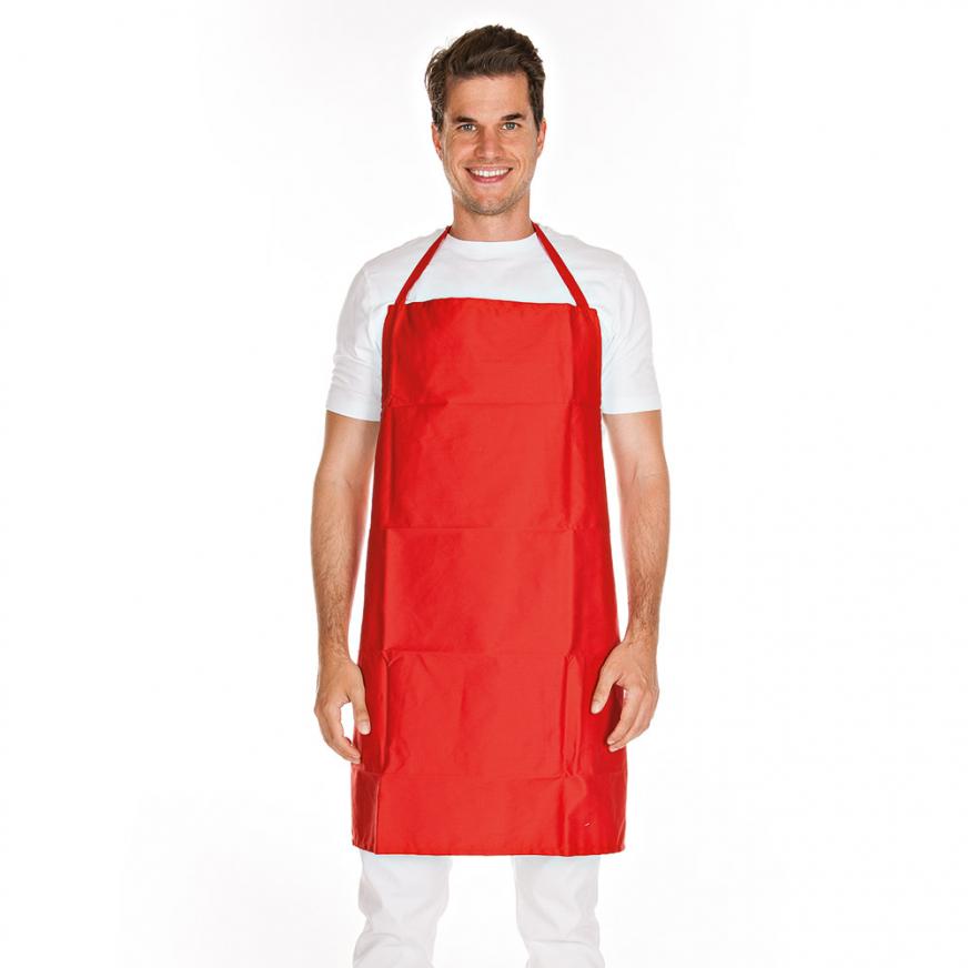 Latzschürzen | Polycotton - rot