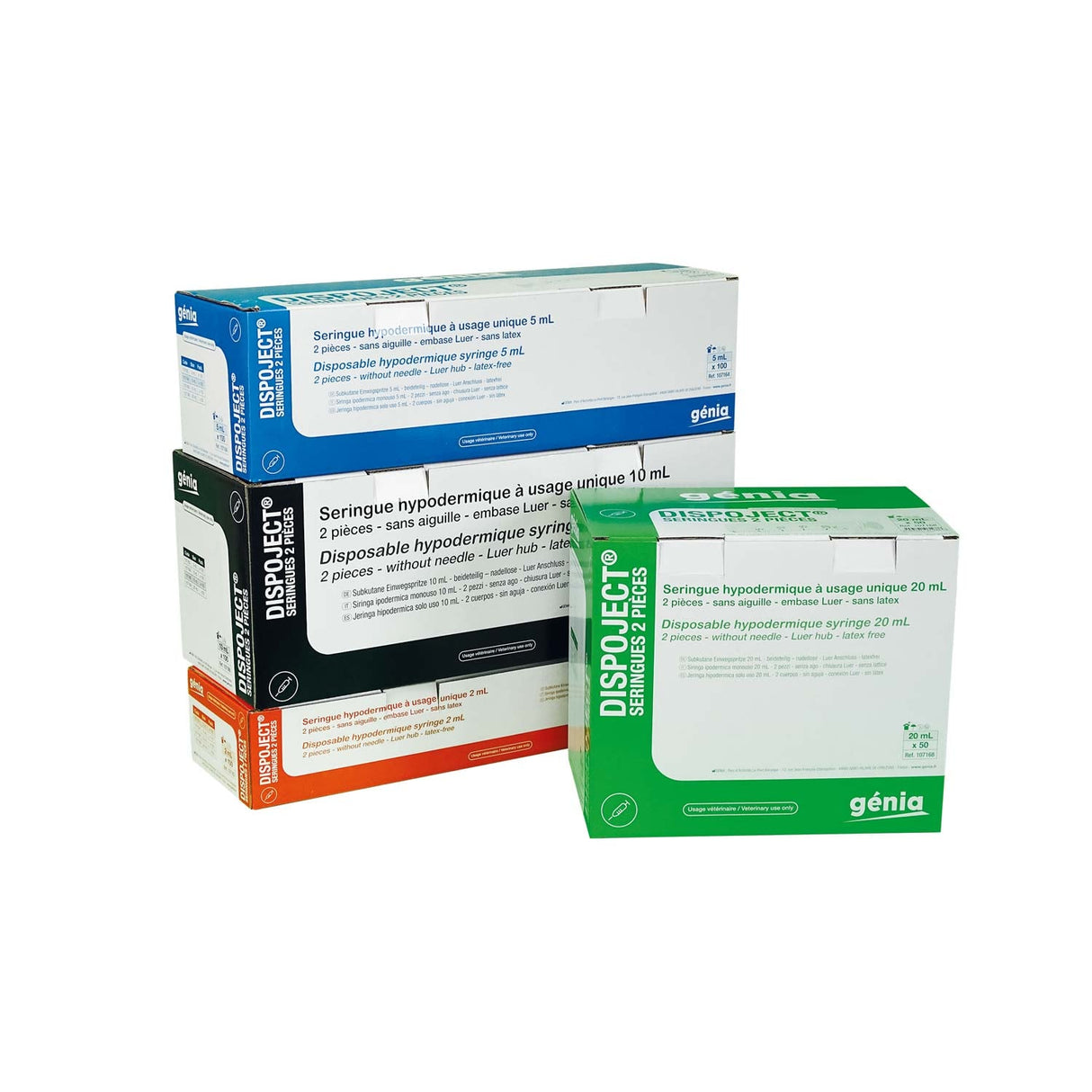 Zweiteilige DISPOJECT® Einmalspritzen