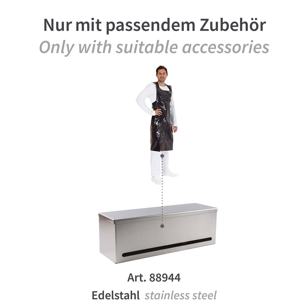 Einwegschürzen auf Rolle ca. 35 my | LDPE - schwarz