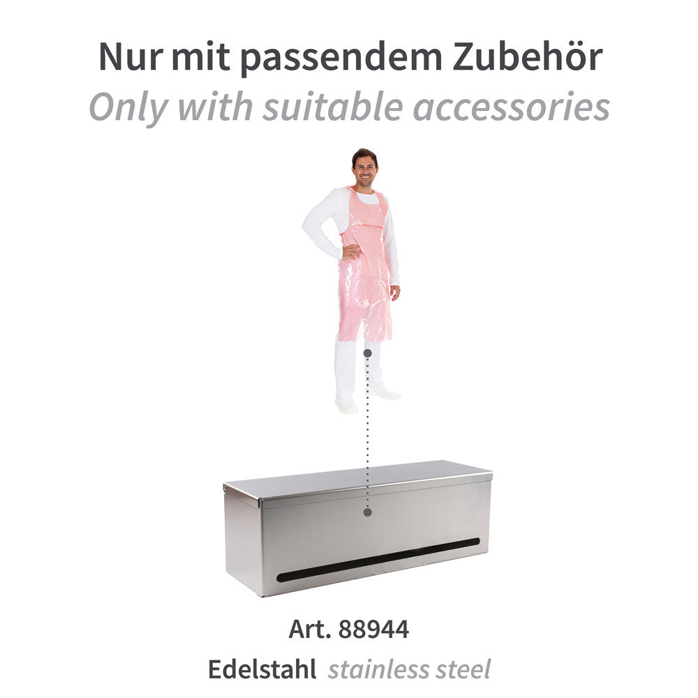 Einwegschürzen auf Rolle ca. 35 my | LDPE - rot