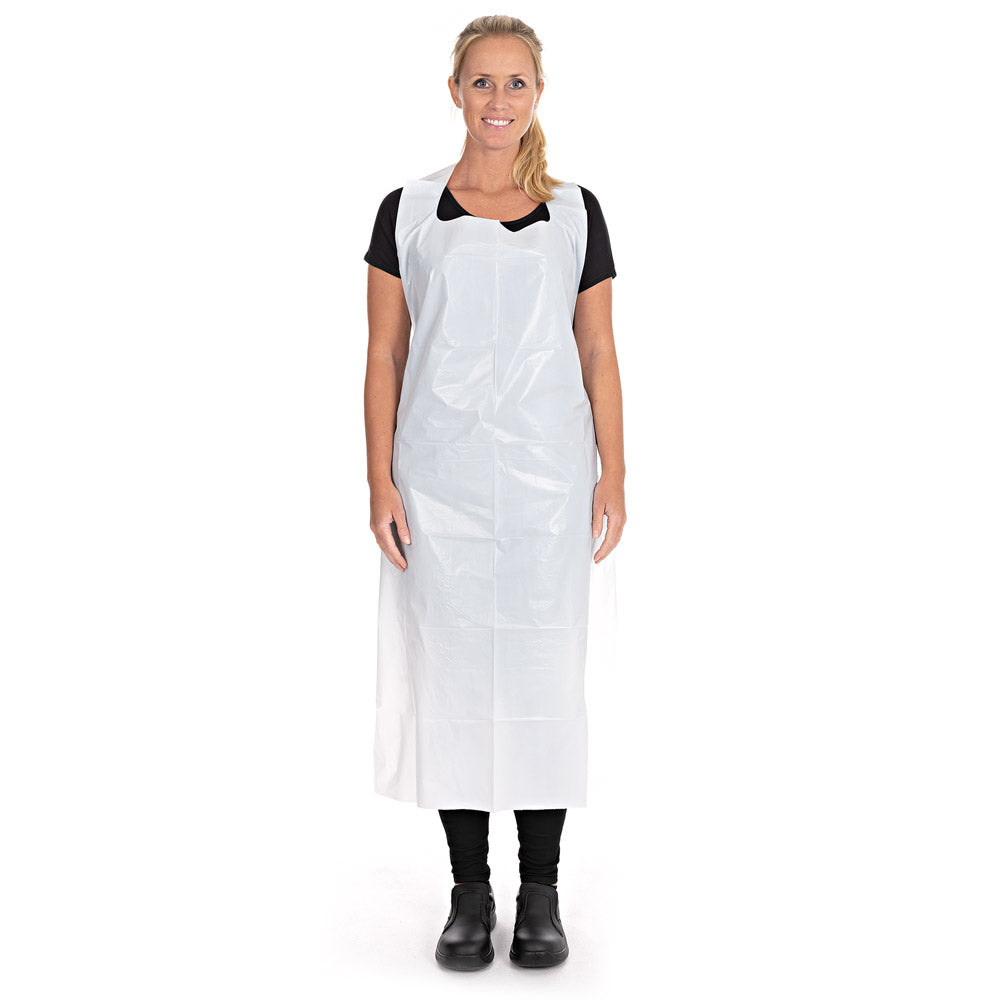 Einwegschürzen ca. 33 my | LDPE - weiß
