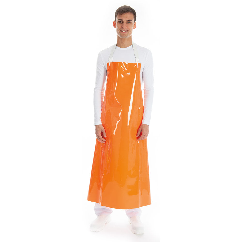 Latzschürzen 300 my | PU - orange