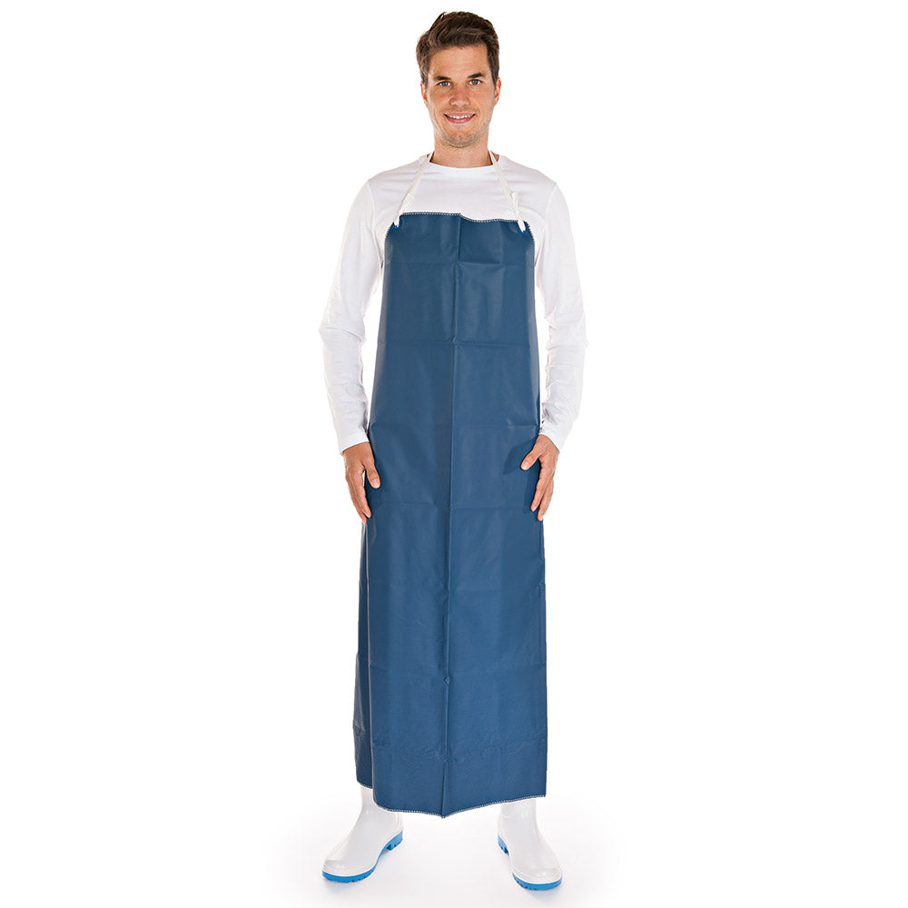 Latzschürzen 150 my | Polyester, beschichtet - blau