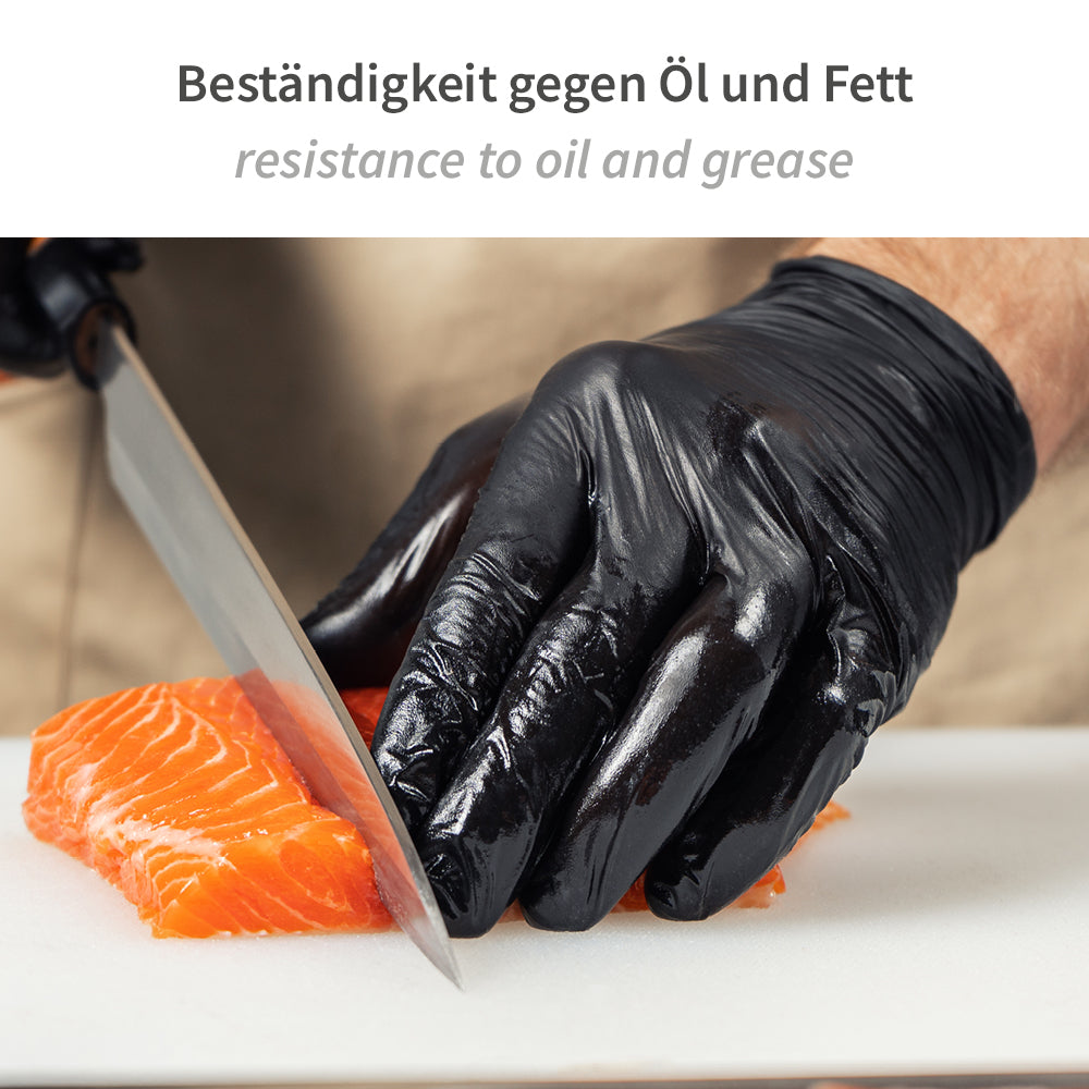 Nitrilhandschuhe Allfood Safe | puderfrei - schwarz