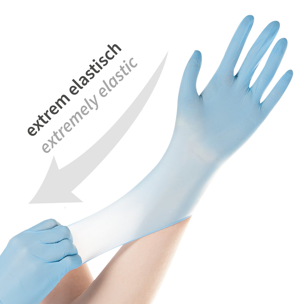 Nitrilhandschuhe Safe Super Stretch | puderfrei - blau