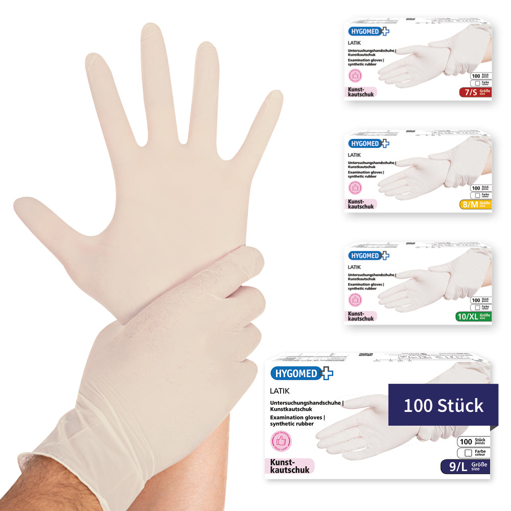 Untersuchungshandschuhe Latik | Kunstkautschuk - weiß