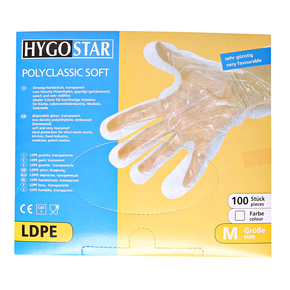 LDPE-Handschuhe Polyclassic Soft - transparent