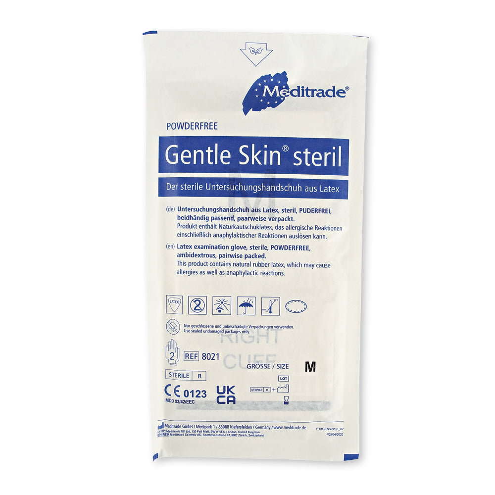 Meditrade Gentle Skin® steril Untersuchungshandschuhe | Latex - weiß