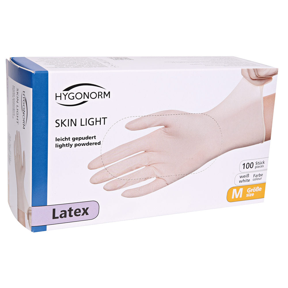 Latexhandschuhe Skin Light | gepudert - weiß