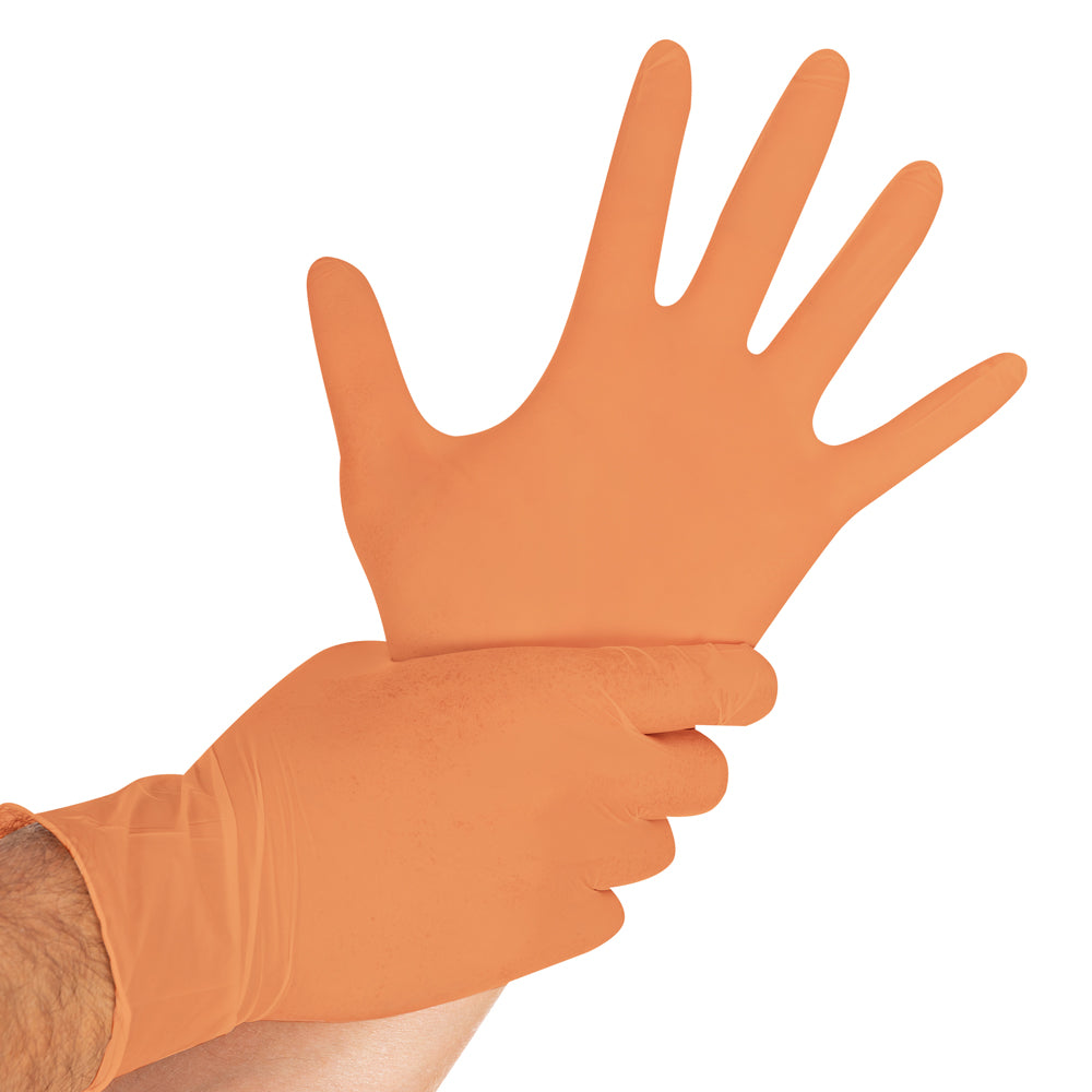 Nitrilhandschuhe Safe Light | puderfrei - orange