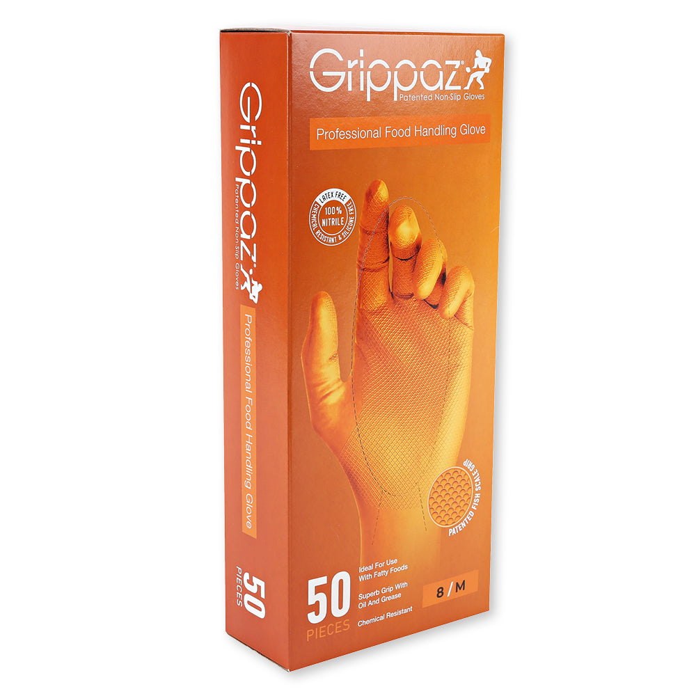 Nitrilhandschuhe Power Grip Long | puderfrei - orange
