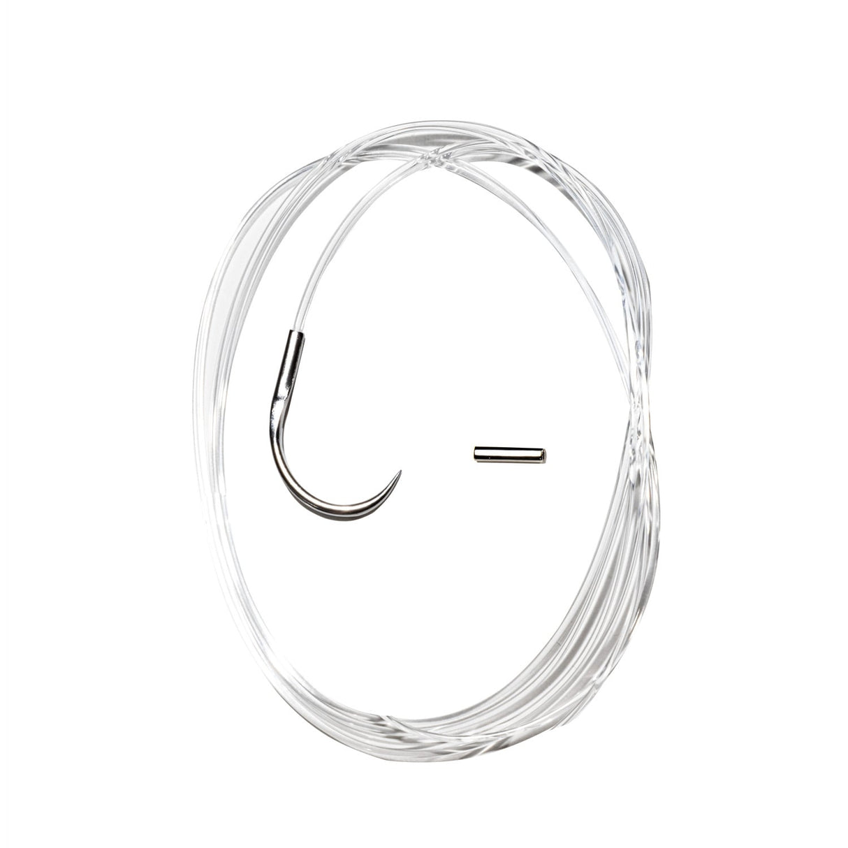 Nylon Kreuzbandfaden mit Nadel und Crimp-Röhre