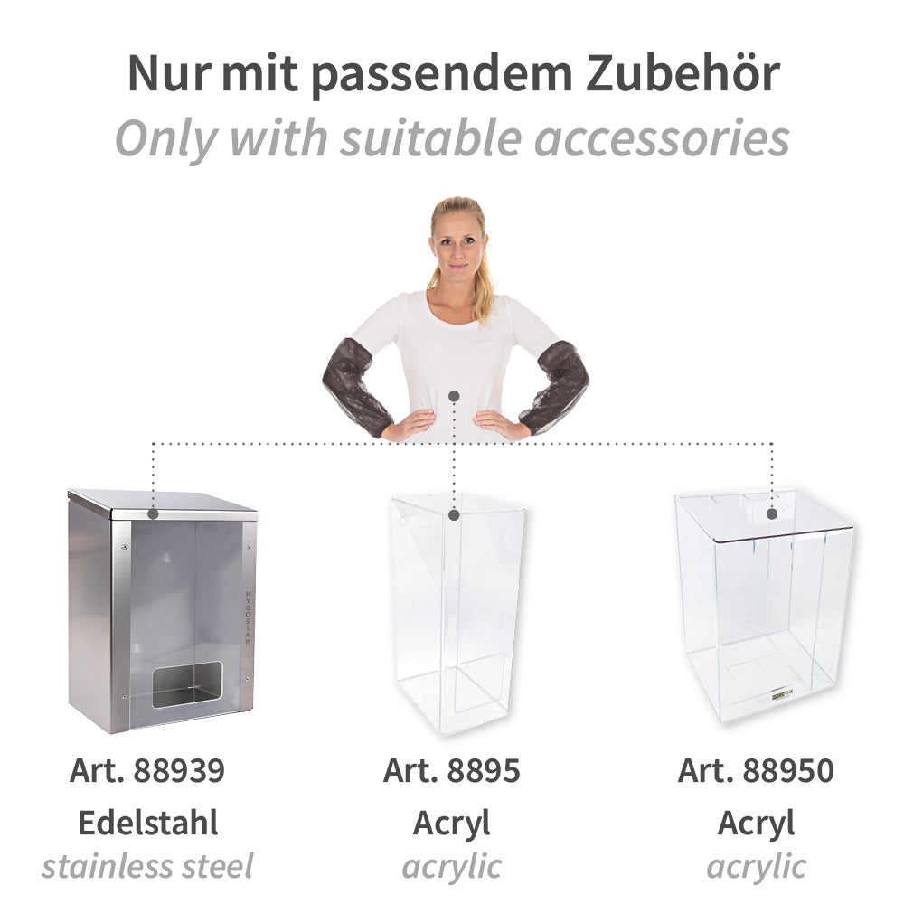 Ärmelschoner Eco | PE, maschinell gefertigt - schwarz