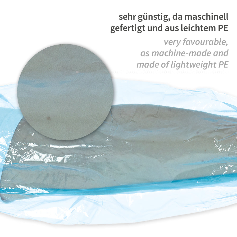 Ärmelschoner Light | PE, maschinell gefertigt - blau