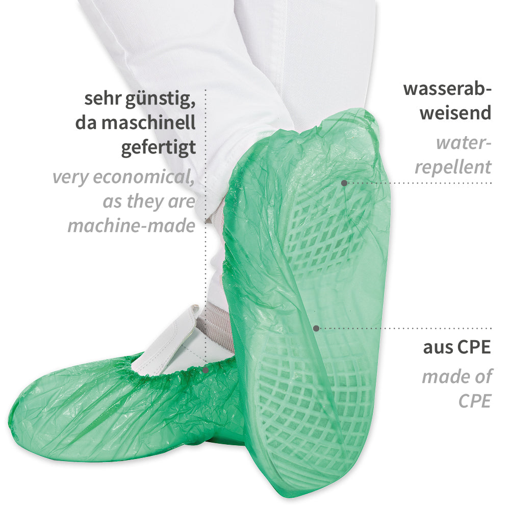 Überschuhe | CPE, maschinell gefertig - grün
