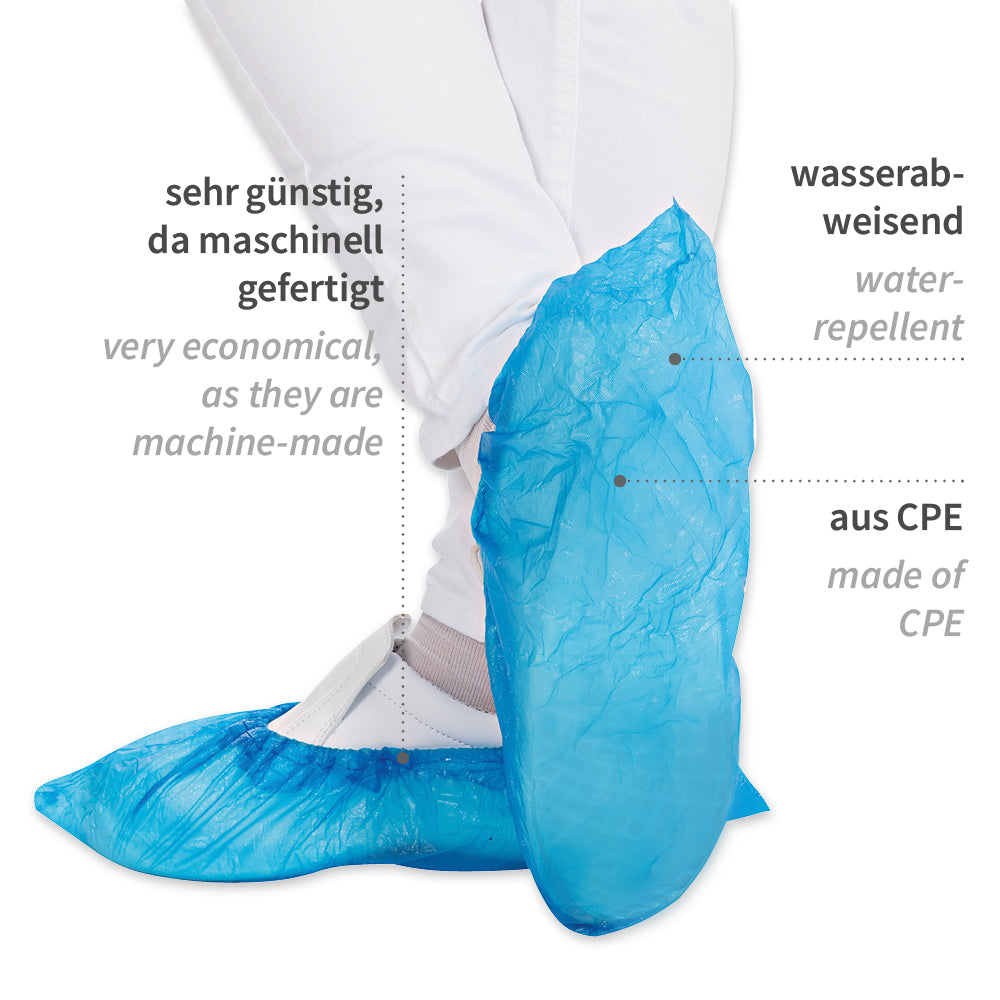 Überschuhe | CPE, maschinell gefertig - blau