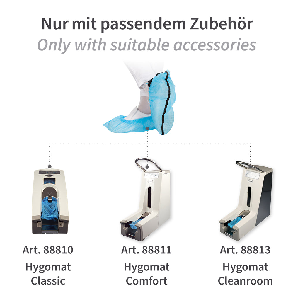 Überschuhe für Hygomat | PP, antistatisch - blau