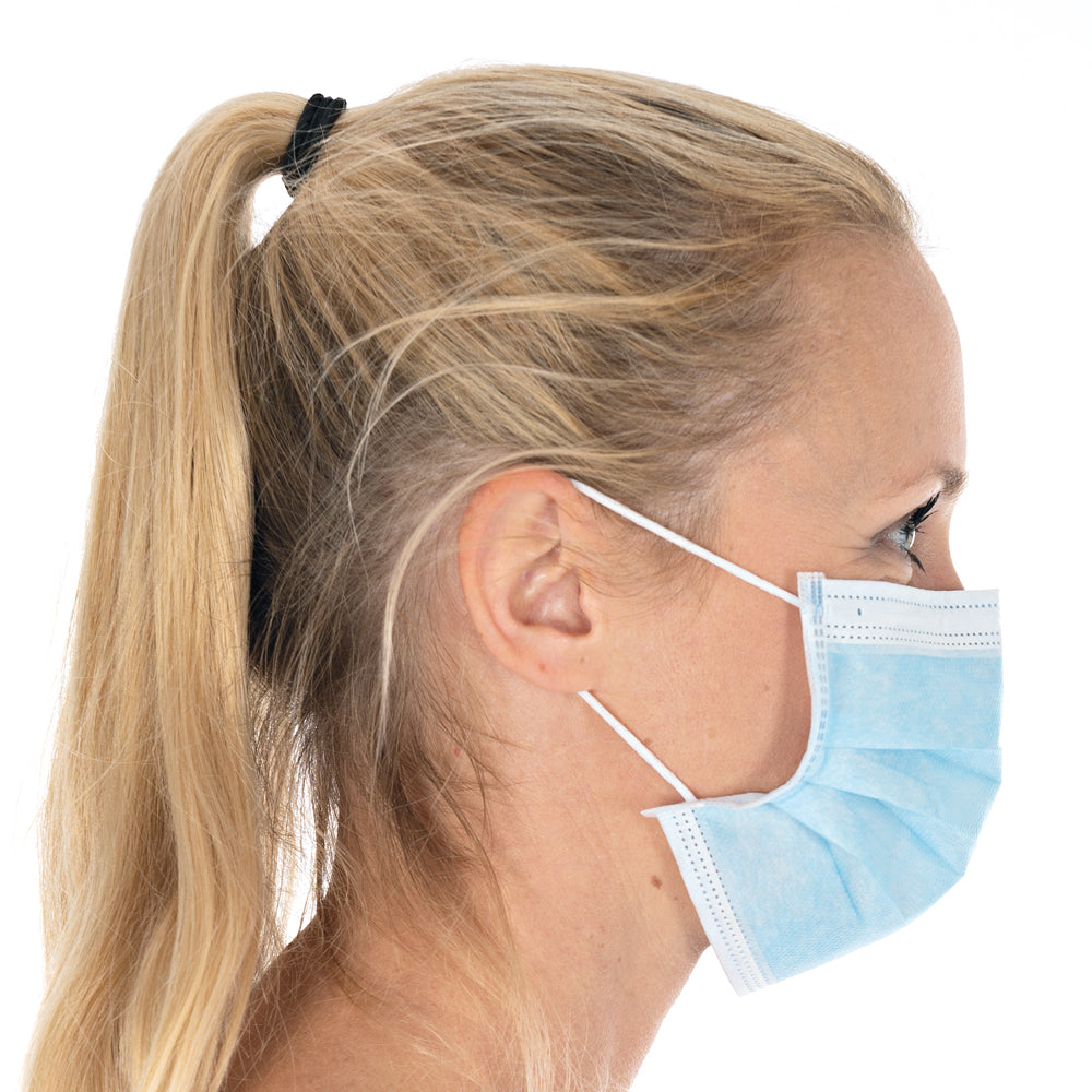 Mundschutz Civil Use, 3-lagig | PP - blau