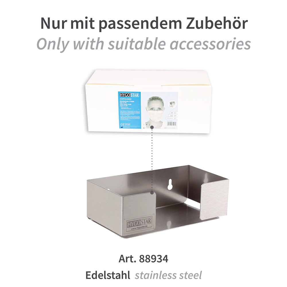 Mundschutz Typ II, 3-lagig | PP, Kopfband - weiß