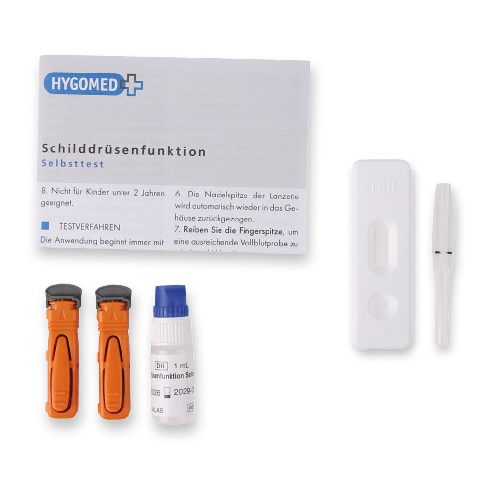 Schilddrüsenfunktion Selbsttest - weiß