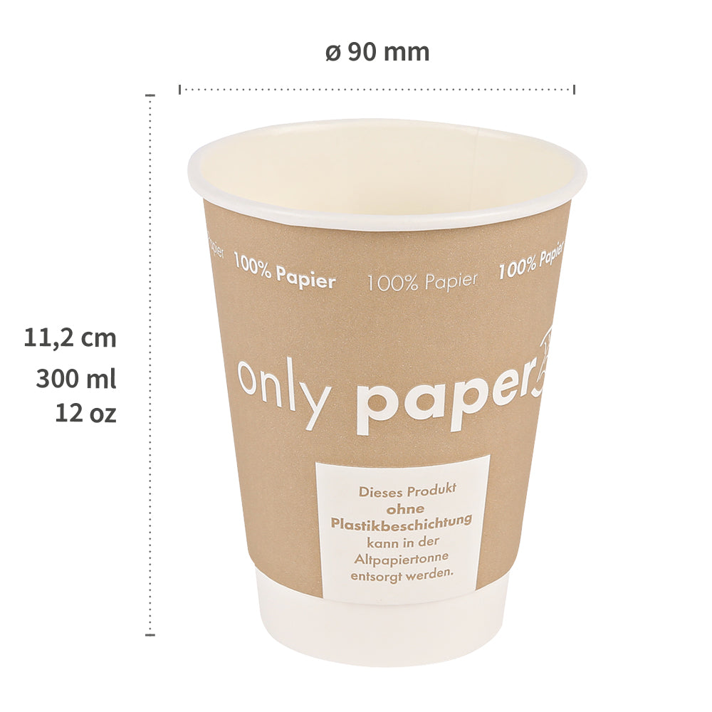 Bio Schnabelbecher Only Paper | Pappe - hellbraun
