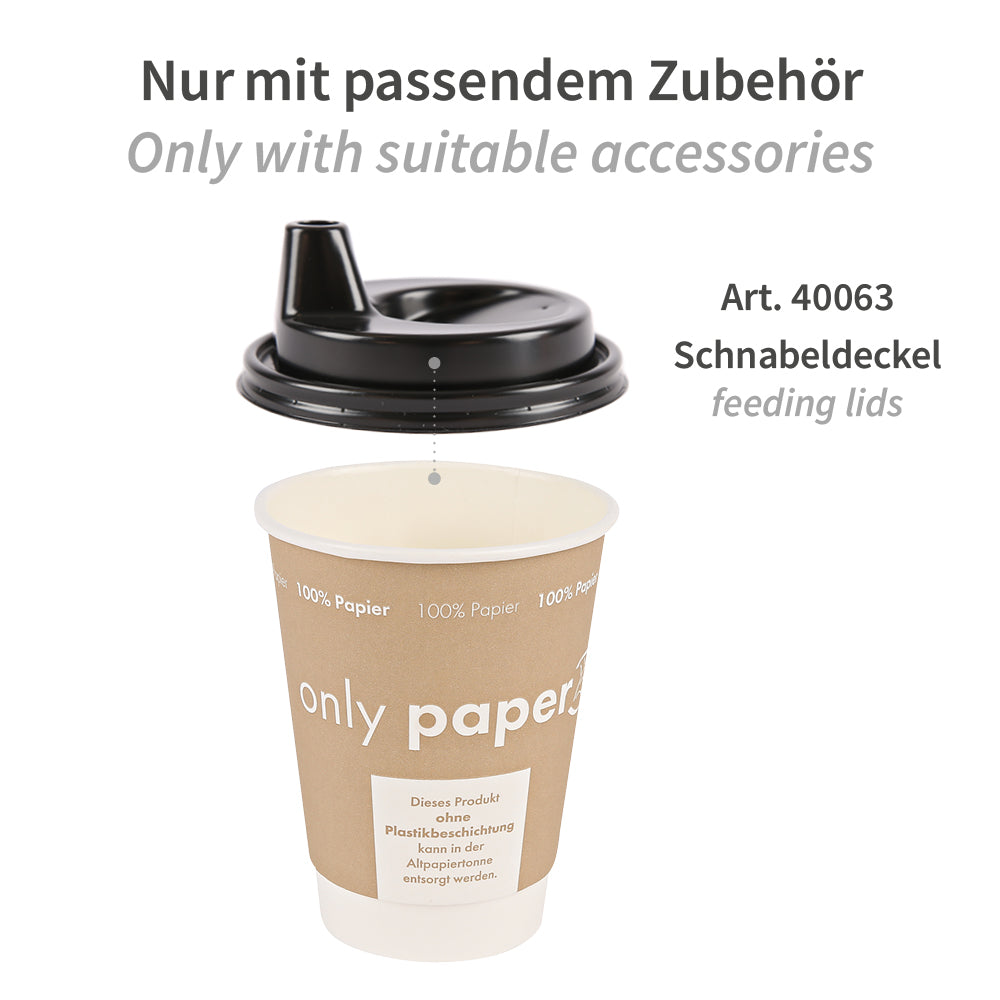 Bio Schnabelbecher Only Paper | Pappe - hellbraun
