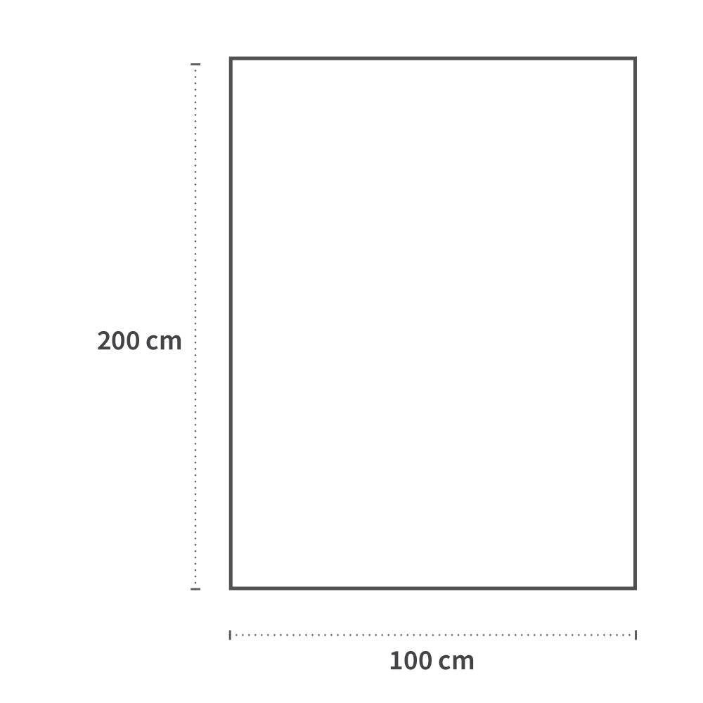 Einmallaken, 17 Fäden | Papier/PE/PES - weiß