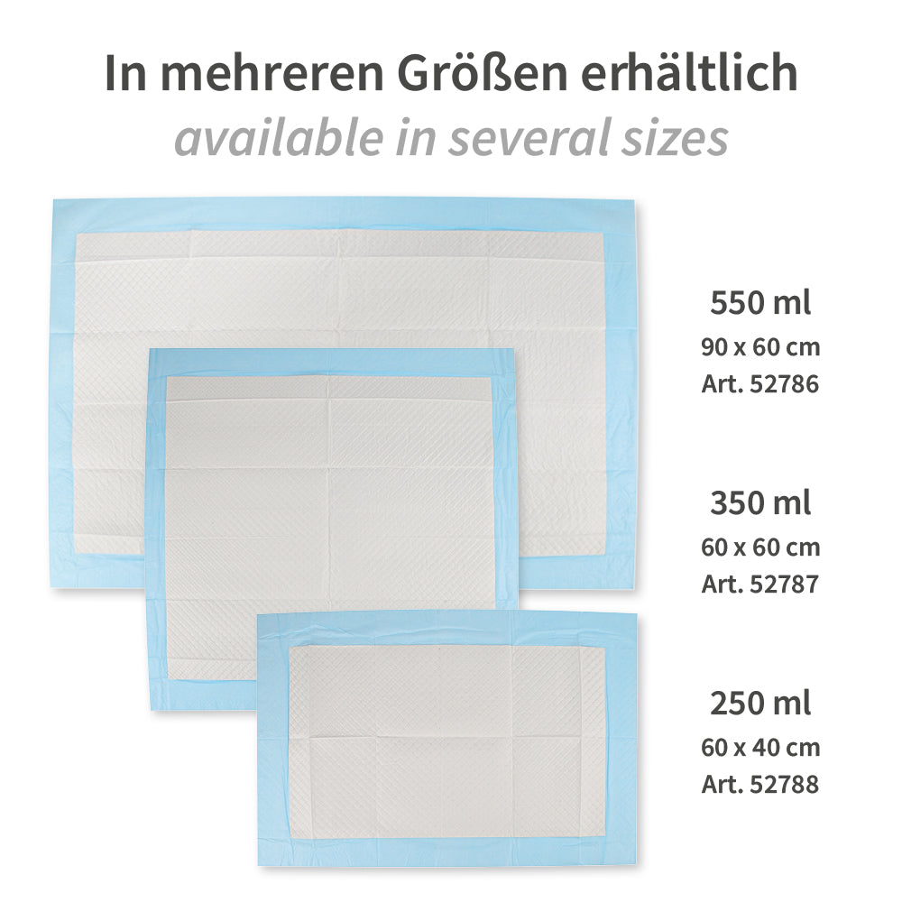 Bettunterlagen | PP/Recyclingpapier/PE - weiß-blau