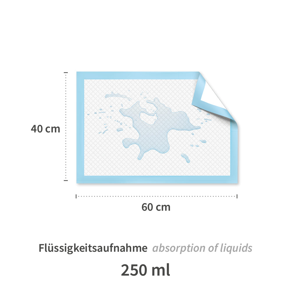 Bettunterlagen | PP/Recyclingpapier/PE - weiß-blau