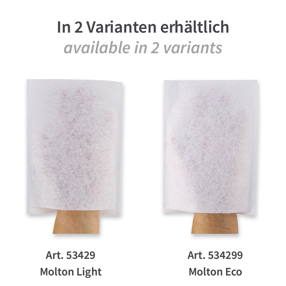 Waschhandschuhe | Molton - weiß