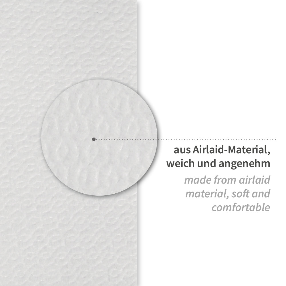 Einweg-Nasenschlitztücher | Airlaid-Material - weiß