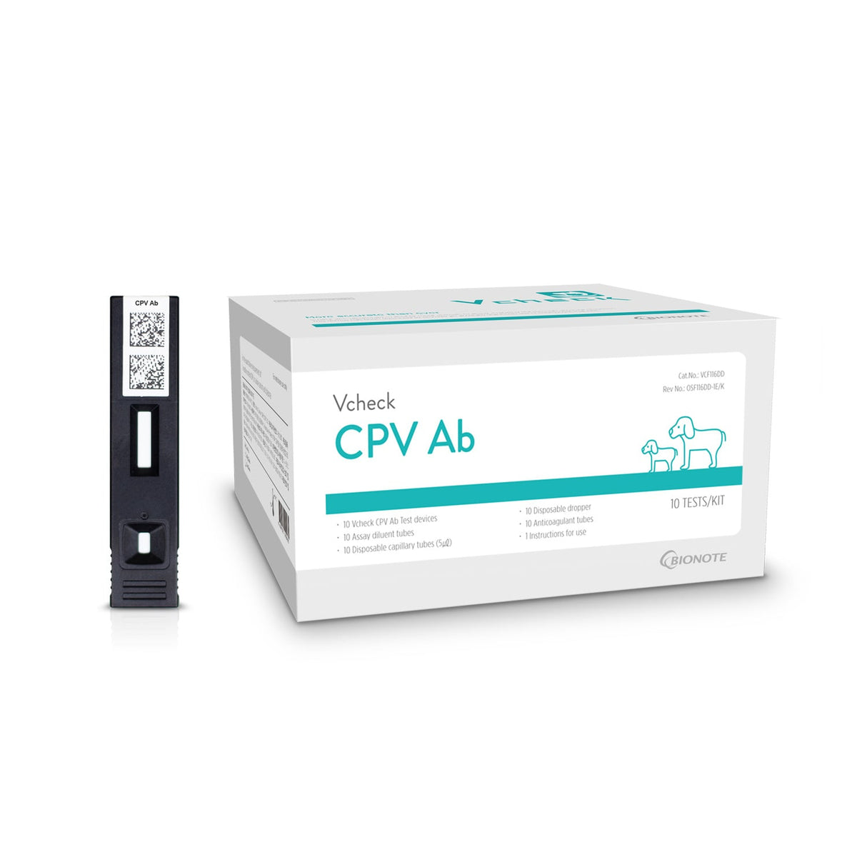 Vcheck V2400 Testkassetten
