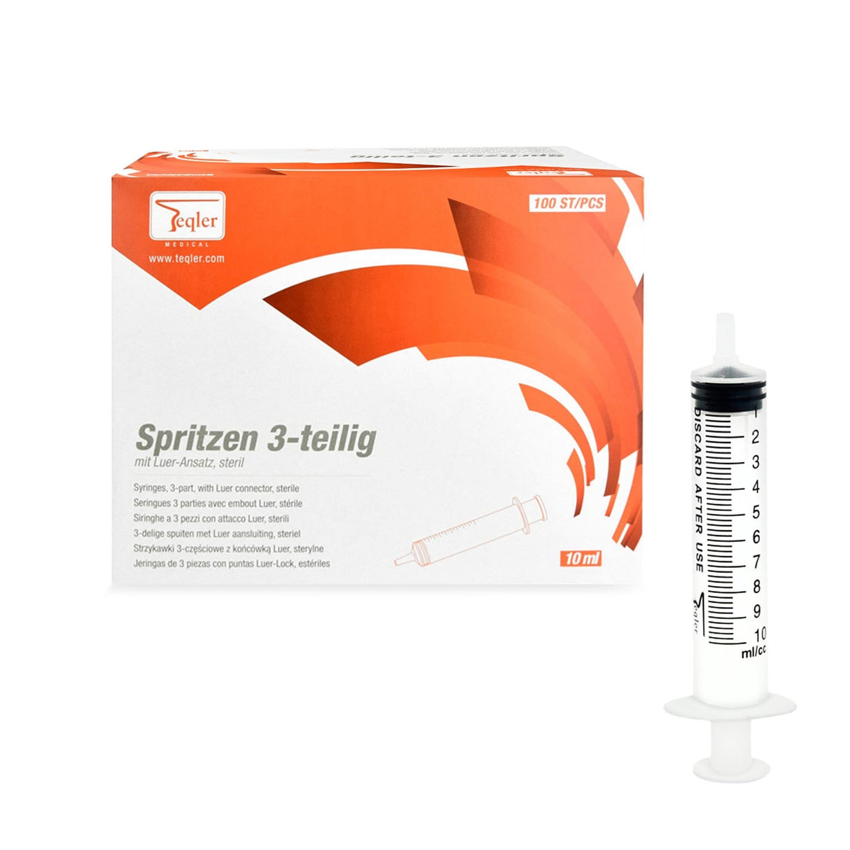 Teqler Einmalspritze, 3-teilig
