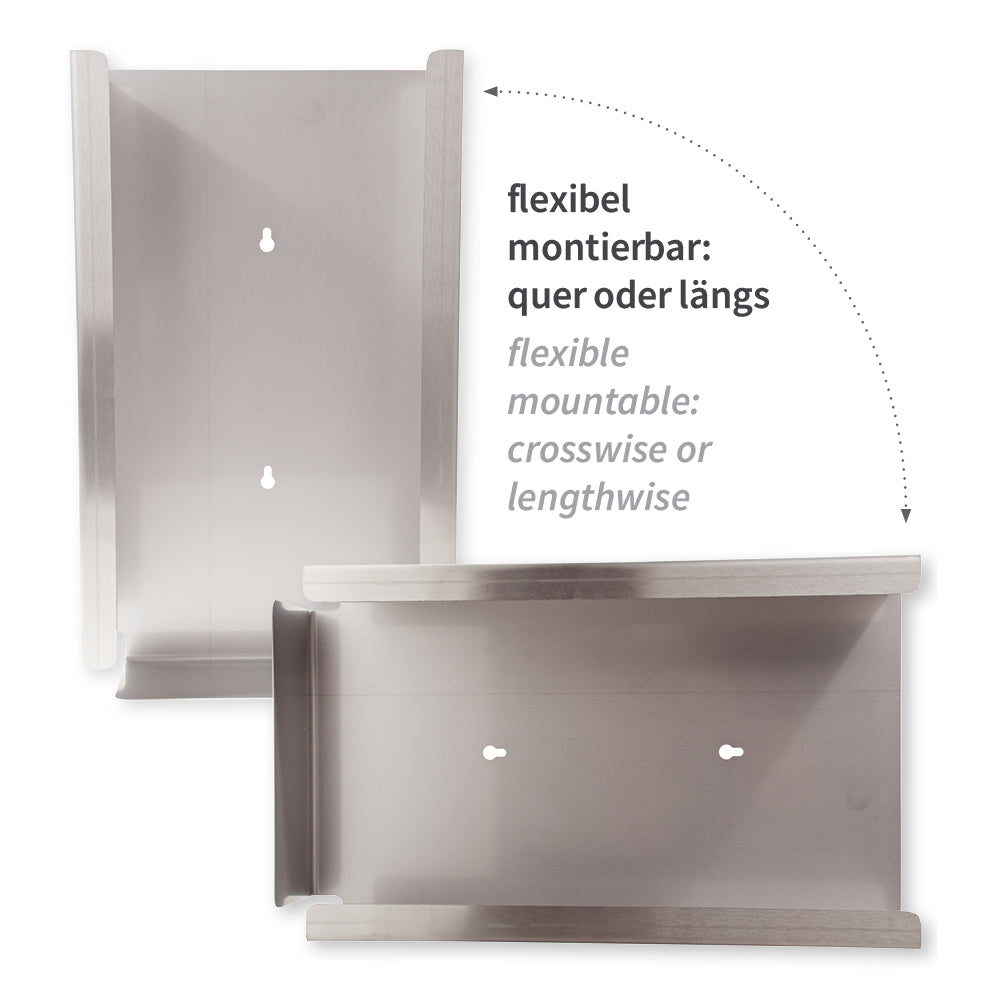 Handschuhspender Triple | Edelstahl - silber