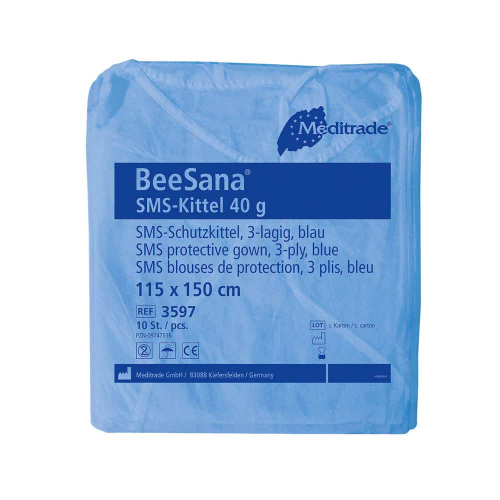 Meditrade BeeSana® Schutzkittel | SMS - blau