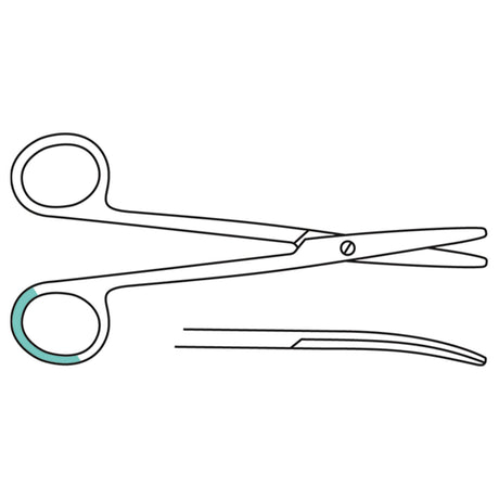 Metzenbaumschere, stumpf/stumpf 14,5 cm