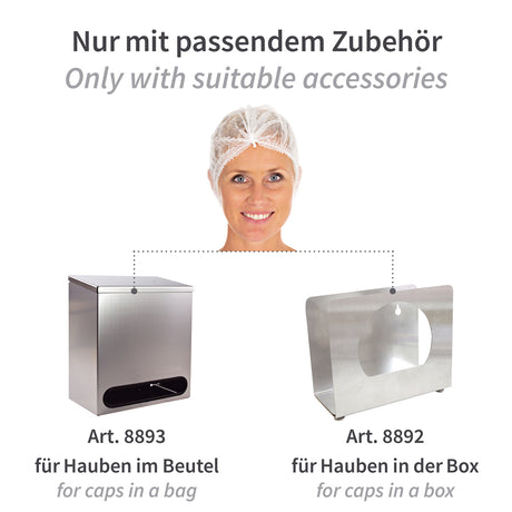 Klipphauben Light | PP - weiß
