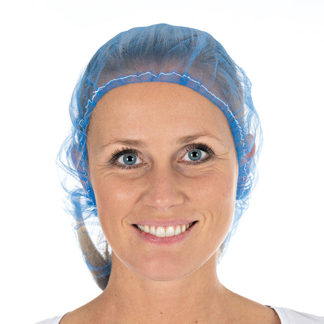 Baretthauben Micromesh Soft | Nylon - blau