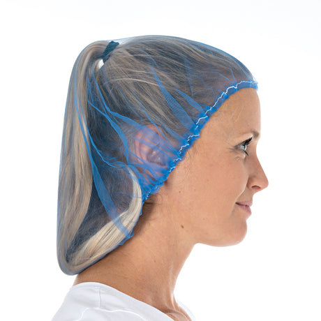 Baretthauben Micromesh Soft | Nylon - blau