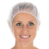 Baretthauben Micromesh | Nylon - weiß