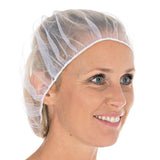 Baretthauben Micromesh | Nylon - weiß