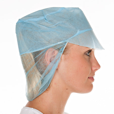 Schirmmützen mit Haarnetz | PP - blau