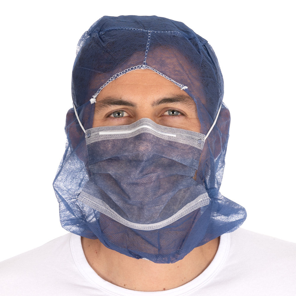 Astrohauben Eco mit 2-lagiger Mund-Nasen-Maske | PP - dunkelblau